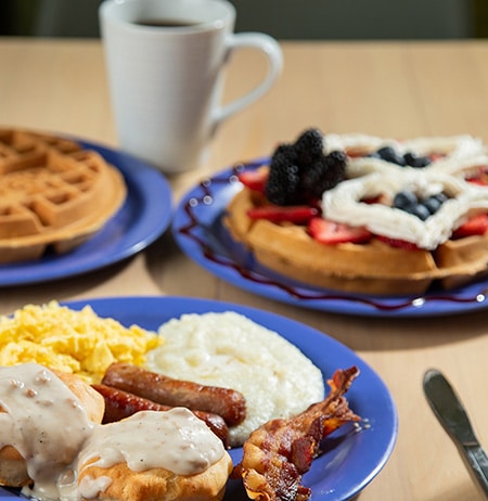 Breakfast plates