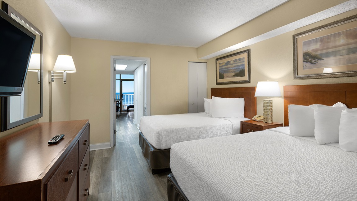Bedroom with two beds